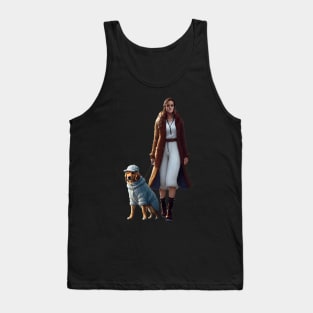 Celebrating International Women's Day with a Golden Retriever Tank Top